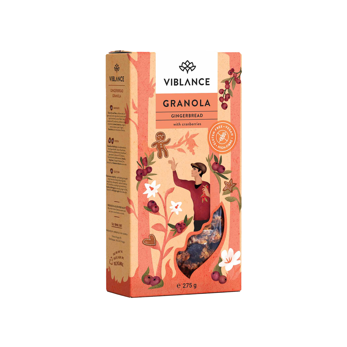 Viblance Granola Mézeskalácsos ízű 275g