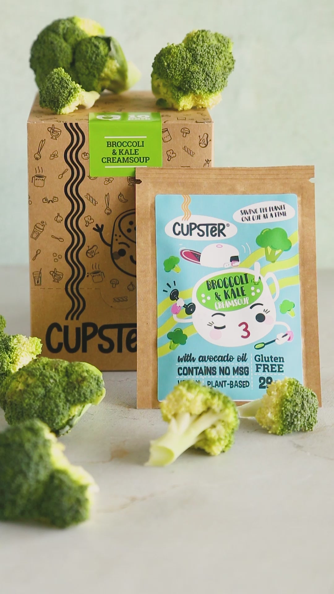 Cupster instant brokkoli - kel krémleves 29g