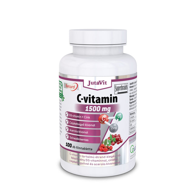 JutaVit C-Vitamin 1500mg+csipkebogyó+Acerola+D3-Vitamin+Cink 100x | Eden Premium