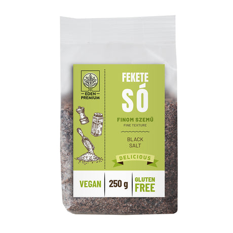 Fekete só (finom szemű) 250g | Eden Premium