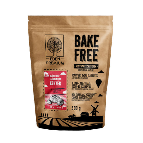 Bake-Free Szénhidrátcsökkentett kenyér liszt 500g | Eden Premium