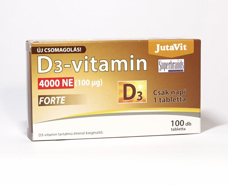 JutaVit D3-Vitamin 4000NE (100µg) tabletta 100x | Eden Premium