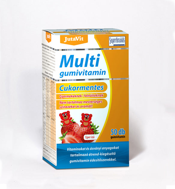 JutaVit Multi gumivitamin cukormentes eper ízű 50x | Eden Premium