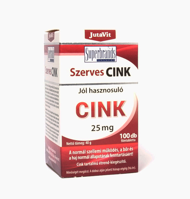 JutaVit Szerves Cink tabletta 100x | Eden Premium