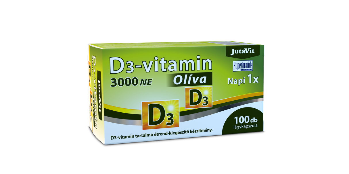 JutaVit D3-Vitamin 3000NE (75µg) Olíva lágykapszula 100x | Eden Premium