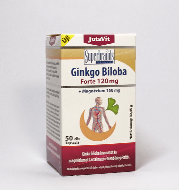 JutaVit Ginkgo Biloba 120 mg+Magnézium 150 mg 50x | Eden Premium