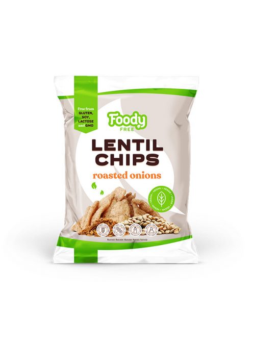 FOODY free lencse chips pirított hagymával 50g | Eden Premium